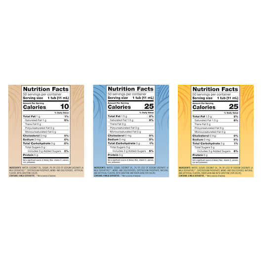 Coffee-Mate Variety Pack 50 The Original, 50 French Vanilla, And 50 Hazelnut Single Serve Liquid Creamer, .375 Ounces Per Cup - 50 Per Pack - 3 Per Case