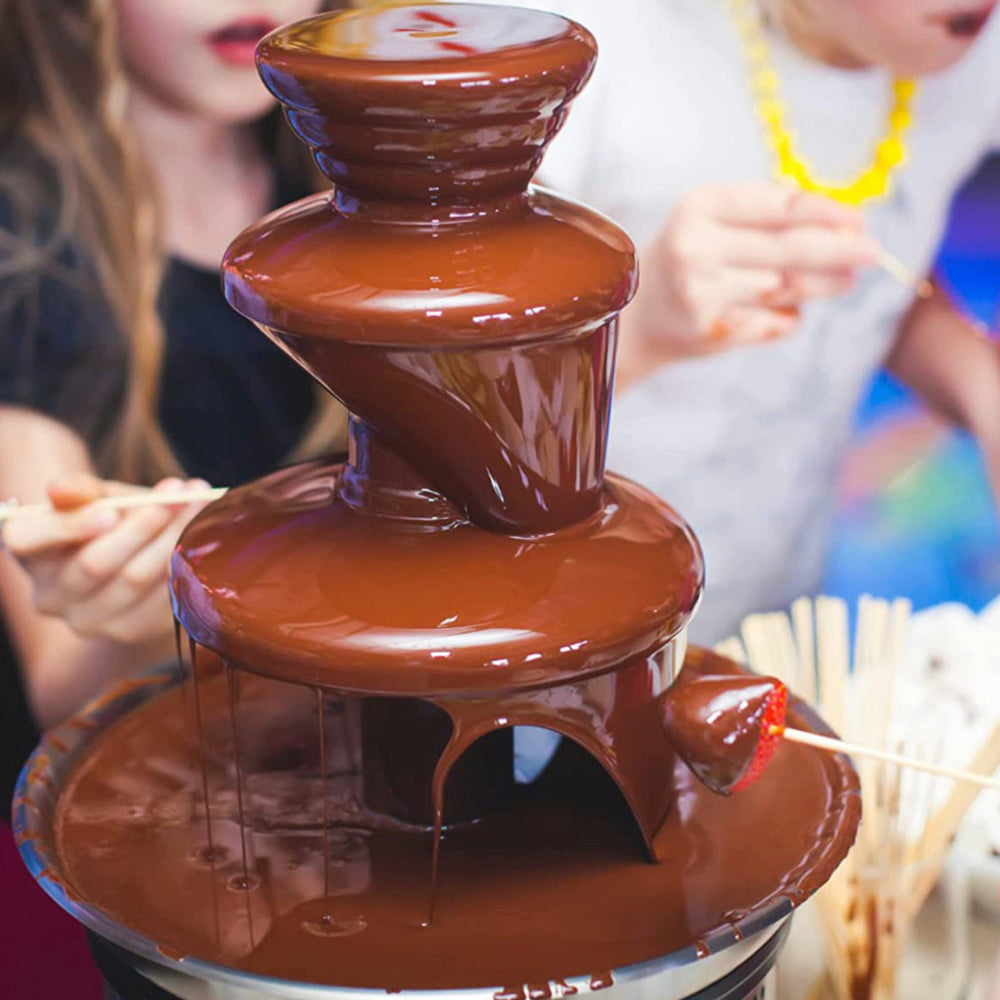 Pat's Food Service Milk Chocolate Melting Wafers 2 lb Bag for Chocolate Fountain, Fondue Sets, Molds and More